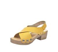 Rieker V6888 Mujer Sandalias Punta Cerrada, Amarillo (Yellow 68), 36 EU