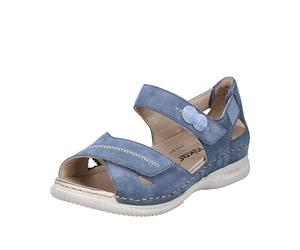 Rieker V7474, Sandalia Mujer, Azul, 37 EU
