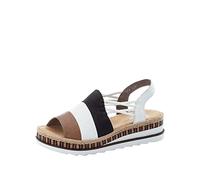 Rieker V79s1, Sandalia Mujer, Color Beige, 42 EU