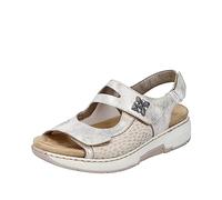 Rieker V8166, Sandalia Mujer, Beige, 39 EU