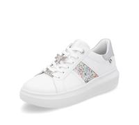 Rieker W1202 - Zapatillas bajas para mujer, White Kombi 83, 41 EU