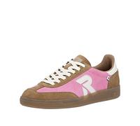 Rieker W2200-03 Zapato con Cordones Cuero Mujer en Negro, Rosa 32, 36 EU
