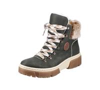 Rieker Botines con cordones marrón / verde oscuro, Talla 37