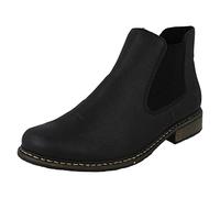 Rieker - Z4994-00, Botas Chelsea Mujer, Negro (Schwarz/Schwarz 00), 43 EU