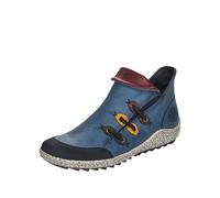 Rieker Z7582 Liv - Botines con cremallera para Mujer, Vino/Schwarz/Smoke