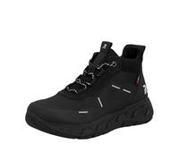 Rieker Zapatillas altas para mujer M6500, color negro, talla 37 EU, Negro, 37 EU