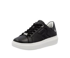 Rieker Zapatillas Bajas Negras, Negro, 40 EU