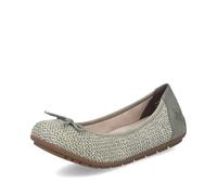 Rieker Zapatillas bajas para mujer 43850 con inserto suelto, Verde Kombi 52, 37 EU