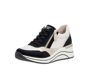 Rieker Zapatillas Bajas para Mujer D0T01, Color Negro, Talla 38 EU