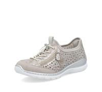 Rieker Zapatillas bajas para mujer L32P6, zapatillas bajas para mujer, metallic silver, 39 EU