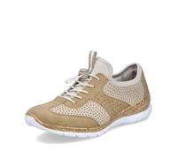 Rieker Zapatillas bajas para mujer N4245, Beige 60, 40 EU