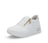 Rieker Zapatillas bajas para mujer N8100, con plantilla suelta, Blanco 80., 37 EU Ancho