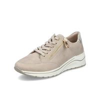 Rieker Zapatillas bajas para mujer N9517, con plantilla suelta, Beige 62, 38 EU Ancho
