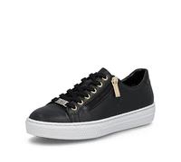 Rieker Zapatillas con cremallera L59L1-01 para mujer, Black, 38 EU