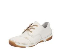 Rieker Zapatillas de Mujer con Cordones 55920, Color Blanco, Talla 40 EU