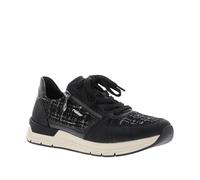 RIEKER® - Zapatillas de tacón plano, Negro , 39 EU