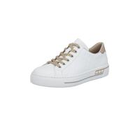 Rieker Mujer Zapatos con Cordones L88W2, señora Calzado cómodo,Zapatos Bajos y cómodos,Cordones,Blanco (Weiss / 80),38 EU / 5 UK