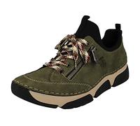 Rieker 45973, Zapatillas Mujer, Verde, 39 EU