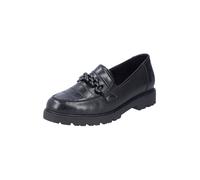 Rieker 45561, Mocasín Mujer, Negro, 38 EU