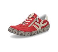 Rieker Zapatillas para Mujer L0363, Baya Fucsia Llama Escarlata Acantilado, 38 EU