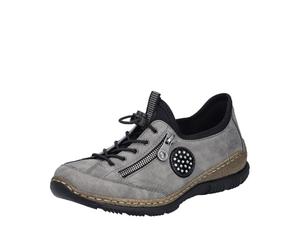 Rieker Zapatillas para Mujer N3268, Gris, Talla 39 EU, Gris, 39 EU