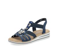 Rieker Zapatillas para mujer V0649, Azul 14, 41 EU Estrecho
