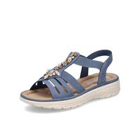 Rieker Zapatillas para mujer V8549, Azul 10., 37 EU