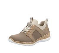 Rieker Zapatillas sin cordones kitt / beige oscuro / brocado 37 kitt / beige oscuro / brocado