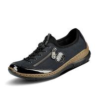 Rieker N3268, Zapatillas sin Cordones Mujer, Black-Pacific-Baltic-Black 01, 38 EU