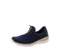 Rieker Zapatos Bajos para Mujer N3512, N42K1-Zapatos, Azul 14, 36 EU