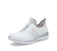 Rieker Zapatos con Cordones para Mujer L3259, Talla:37 EU, Color:Blanco