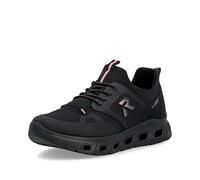 Rieker Zapatos con cordones para mujer M6078 – Suela ultra ligera MemoSoft – 39 EU Negro