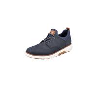 Rieker Zapatos de Cordones Hombre Negocios Cuero B3360-14 Azul Extra Ancho