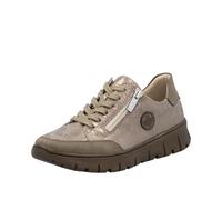 Rieker Zapatos de Cordones para Mujer N1303, Color Beige, Talla 37 EU, Beige, 37 EU