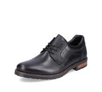 Rieker Zapatos De Hombre Con Cordones Zapatos De Cuero Negros 14603