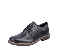 Rieker Zapatos Planos Oxford 13200 para Hombre, Black, 41 EU