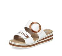 Rieker Zuecos para Mujer 62993, Talla:39 EU, Color:Blanco