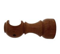 RIEL CHYC Soporte Madera Liso Abierto 20x 88 mm. Nogal