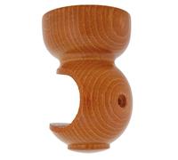 Riel Chyc - Soporte Techo Madera Ø 28 mm. Riel Chyc Teca Pack 2 unidades - 55 x 55 x 82 mm.