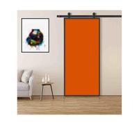 Riel corredizo for puerta de granero de alta resistencia, kit de montaje en pared de acero al carbono, apto for puertas individualesPuerta no incluida.(200cm track)