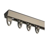 Riel Cortina Techo Rieles para Cortinas de Techo Riel de Cortina de Aluminio para Separador de Ambientes Gazebo/Ducha/Dormitorio(Champagne,3.80m/12.5ft)