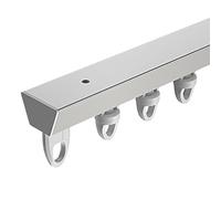 Riel Cortina Techo Rieles para Cortinas de Techo Riel de Cortina de Aluminio para Separador de Ambientes Gazebo/Ducha/Dormitorio(White,2.10m/6.9ft)