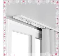 Riel de aluminio ultrafino para cortina de techo, para divisor de habitaciones, ventana de bahía, dormitorio, deslizamiento suave, 3-14 pies de largo