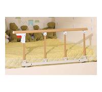 Riel de cama plegable con asa de seguridad lateral para adultos mayores y discapacitados, barra de parachoques de metal de acero inoxidable para uso hospitalario y doméstico