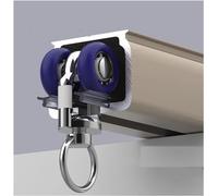 Riel de cenefa simple recto de 4 pies a 40 pies, riel de riel de cortina resistente con ganchos Barra de cortina cortable(Gold Ceiling Mount,20ft/610cm)