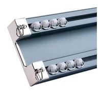 Riel de cortina azul resistente, longitud personalizada, 1,5 m, reducción de ruido, doble riel, fácil instalación en techo, ideal para cortinas y cortinas, duradero y elegante