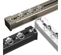 Riel De Cortina Corredera De Aluminio for Techo con Ganchos De Rueda Y Kit De Montaje, Sistemas De Rieles De Cortina De Montaje En Techo O Pared, Riel De Cortina De Techo (Color : White, Size : 60cm