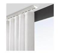 Riel de Cortina de Aluminio en Forma de V para Techo, Sistema de separación y privacidad silencioso para hoteles, hospitales, cines, Blanco, 488 cm/16 pies