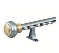 Riel De Cortina De Aluminio Para Montaje En Pared - Techo Pista De Cortina, Barra De Cortina Con Soportes Para Ventanales, Habitaciones, Biombos Y Caravanas(Midnight,13.5FT/410CM)