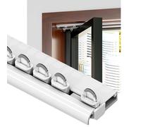 Riel de cortina de aluminio ultrafino de 1 a 6 m para espacios pequeños, barra de cortina telescópica para oficinas, baños en casa, hospitales